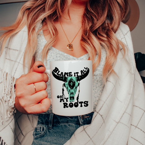 Blame It All Teal Mug