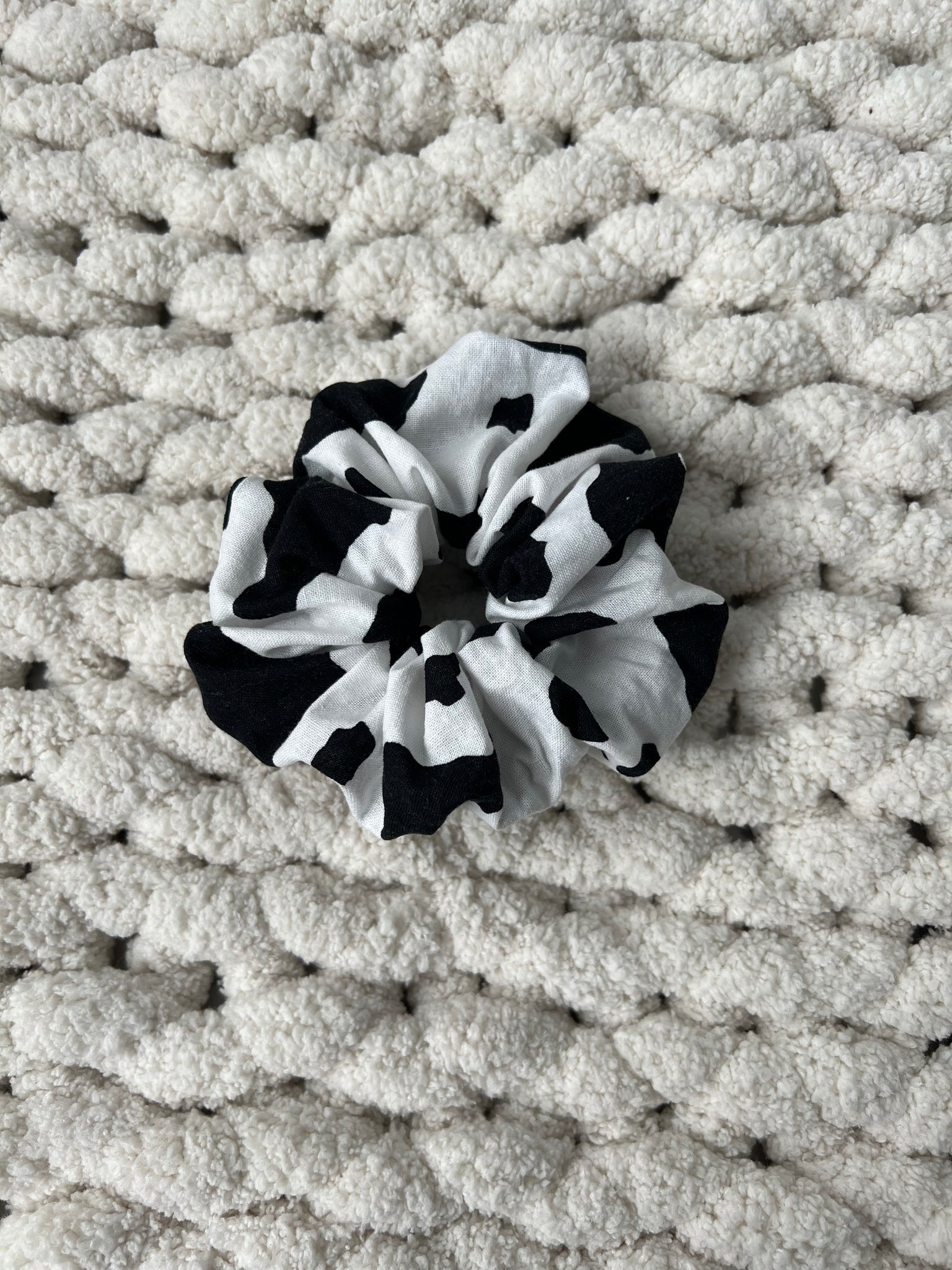 Cow Scrunchie