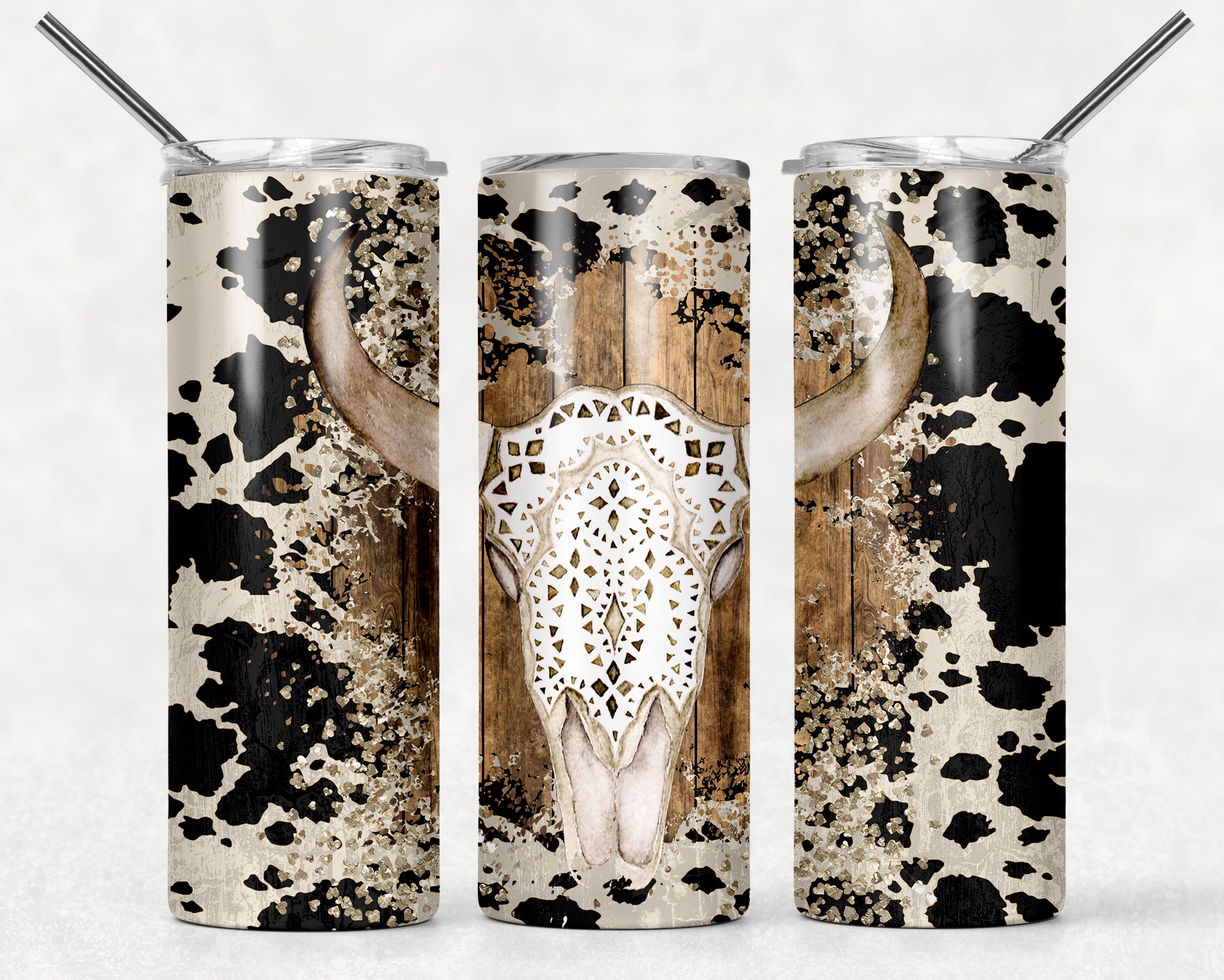 Cow Skull Tumbler