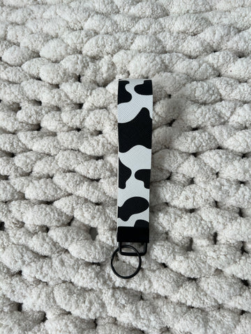 Cow Print Wristlet